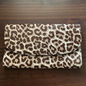 Leopard Print Clutch